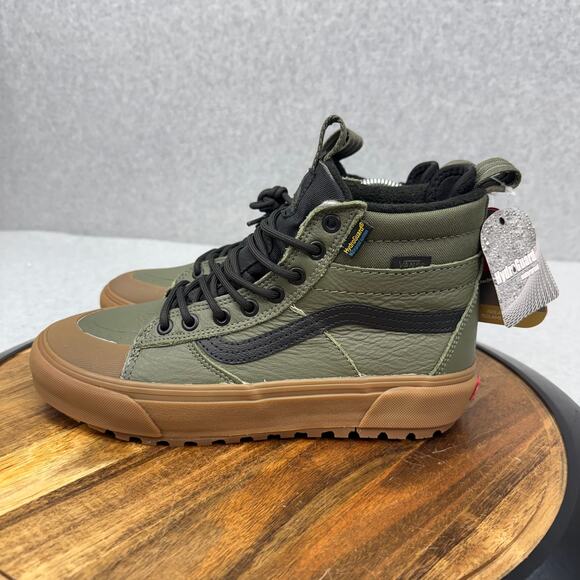 Vans Ultracush Sk-8 Hi MTE Waterproof Shoes Men\'s Size 7.5 Green Gum Insulated main image 4
